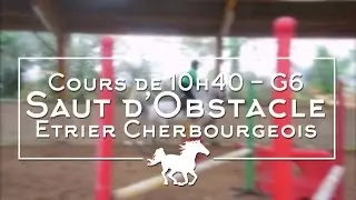 Premier cours dans le petit manège de l'année - obstacle G6 - 10h40