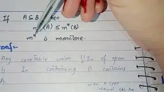 Lebesgue Outer Measure of Empty set and Singleton set is Zero | L.O.M is monotone | L.O.M properties