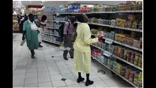 BLESSING PEOPLE IN THE STORE WITH GROCERY. NEXT GROCERY SURPRISE IN BULAWAYO