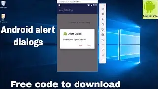 Alert Dialogs in android apps using android studio