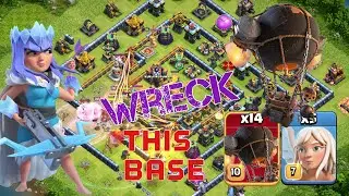 Rocket Balloon! My First Time ! Th14 Queen Charge Rocket Loon Legend League Attacks 2021 Otc!