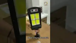 L&aacute;mpara solar adaptable tipo poste 👀, ahora podr&aacute;s ponerla donde sea e iluminar cualquier espacio