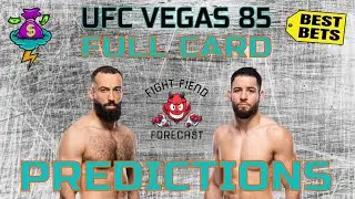 UFC Vegas 85: Full Card Predictions & Bets | Dolidze vs Imavov