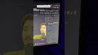 Как создать опрос для стримера в чате ✅ Мой Twitch: TheOneVex #shorts #fyp #tiktok #tips