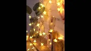 Christmas Gift & Decor 2023   Star String Lights Decorative Led Light #christmas #stringlights