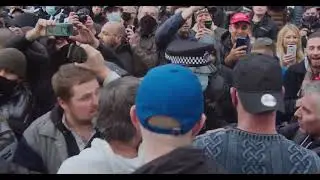 Tommy Robinson Stands With Hatun, Heiko Escorted From Park   Speakers Corner