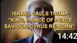Donald Trump Worshipped in Israel as The Messiah & The Prince of Peace...