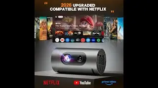 GIGIGO Q8-1210 Smart Projector Review : Auto Focus, WiFi 6, Bluetooth & 4K Support