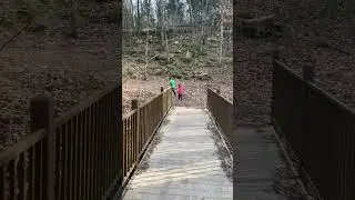 Klay and Skylar Exploring the Hiking Trail Branson Missouri.