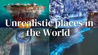 Unrealistic shocking places in the world#naturelovers #wonders #unrealistic 🌎😱