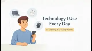 Speaking About Technology I Use Every Day | Easy English Listening Practice (A2)