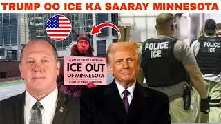 #DEGDEG: TRUMP OO AMRAY IN #ICE KA BAXAAN MINNEAPOLIS & KRIST NOEM OO XILKII LAGA QAADAY 
