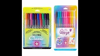 Product Comparison: Gelly Roll Pen VS- Glaze by: Sakura