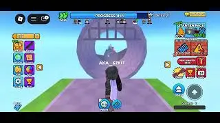 Playing skateboard obby