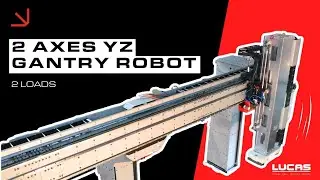 2 AXIS YZ GANTRY ROBOT - 2 LOADS / LUCAS ROBOTIC SYSTEM