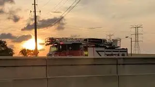 Largo Fire Rescue Truck 42 With A SurfBoard