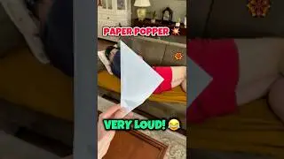 Origami Easy Paper Popper Loud Tutorial #paperpopper #origami #origamicraft #origamitutorial #shorts