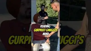 Mind reading | Gurpreet ghuggi | Insane reaction  #magician #anmolmagic #mindreading #funny #comedy
