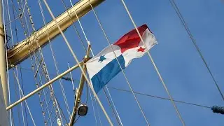 PANAMA CANAL PASSAGE with the tall ship STAR CLIPPER.