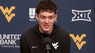 WVU basketball player Treysen Eaglestaff 10/9/25