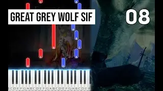TPR - Great Grey Wolf Sif (from Embers & Ashes) - 08 - Dark Souls Piano Tutorial | Note Chart