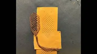 Basic bobbin lace: Torchon Ground Bookmark #1