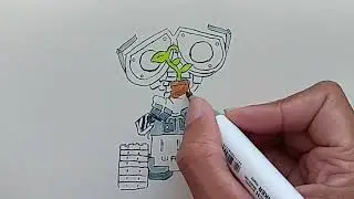 Drawing Funko Pop Wall-E Earth Day Edition
