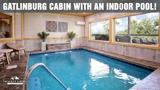 Gatlinburg Cabin WITH AN INDOOR POOL & MT VIEWS - Close to downtown & Smoky Mountain National Park!