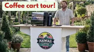 Coffee Cart Tour! Foldable Coffee Cart!