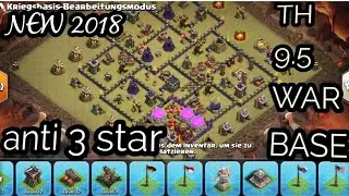 Clash of Clans: NEW RH9.5 ANTI 3★ BASE 2018