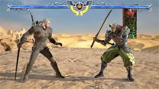 Geralt of Rivia vs Yoshimitsu (Hardest AI) - SOULCALIBUR VI