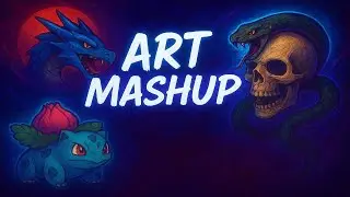 EPIC Family Art Mash-Up! 🎨 Pok&eacute;mon, Mario, Minecraft & Dragons | CubMode Creations