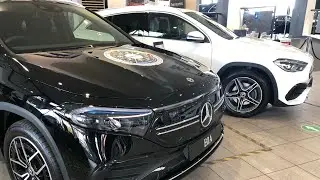 The 2021 Mercedes-Benz EQA 250 and GLA  200 side by side