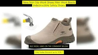 Low Cut Welding Safety Boots For Men Anti-Smashing Construction Work Shoes