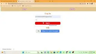 authentication  system /login &  signup with email and password  or google account/using passport js