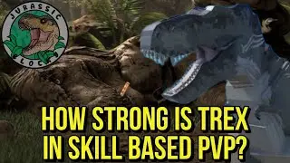 How Strong Is Trex In Skill Based Combat |Jurassic Blocky