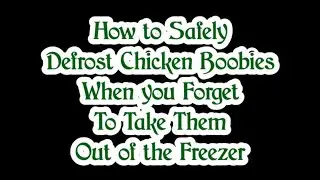 Parathrills Cooks:  Defrosting Chicken Safely #shorts