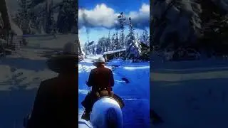 Can You Survive The Snowy Mountains In Red Dead 2? #rdr2ambience #shorts