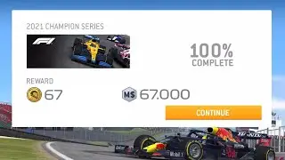 MOTORSPORTS - F1&reg; 2021 CHAMPION SERIES - 100% COMPLETE - FORMULA 1&reg; RED BULL RACING RB16B