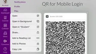 QR for Mobile Login for Canvas