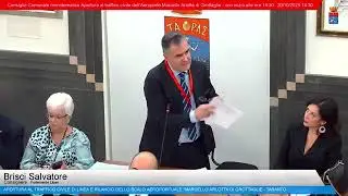 20.10.2025 - Consiglio comunale a Taranto Intervento del Comitato Pro Aeroporto di Taranto 