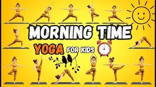 Morning Yoga for Kids - 8 Minutes | Wake Up Energized & Happy