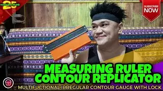 MEASURING RULER COUTOUR REPLICATOR, MULTIFUNCTIONAL IRREGULAR CONTOUR GAUGE WITH LOCK #measuring 