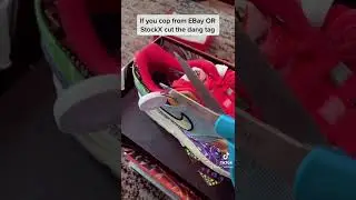 If you cop shoes from #StockX or #Ebay cut the tag! #sneakers sneakerheads #sneakherhead