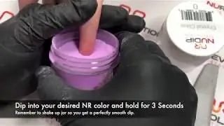NuRevolution dipping powder tutorial on natural nails!