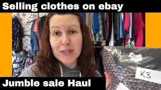 Selling Clothes on ebay - Jumble Sale Footage & Haul - Weekly Vlog #11