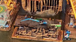 Work to remove last section of Golden Ray continues