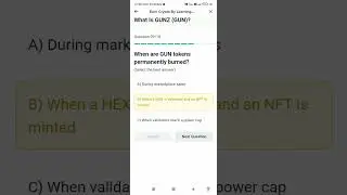 Get 20 Gun Tokens Free 🥳 Binance Learn and Earn Quiz Answers🔥#Binance GunToken#binancelearnandearn