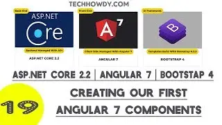 Creating Angular 7 Components for Different Views - Asp.Net Core 2.2