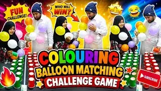 Balloon color 🎨match game where the player left wearing balloons🎈 win 500 #challenge #balloonpop